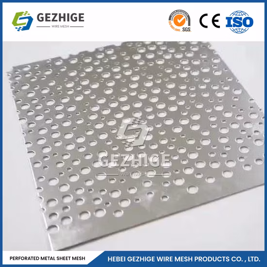 Fabricants de feuilles de maille en aluminium perforées à trou rond Gezhige de 10 mm chauds