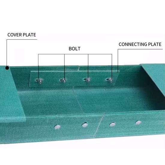 Pont de câbles en plastique renforcé de fibre de verre FRP chimique ignifuge et anti-corrosion