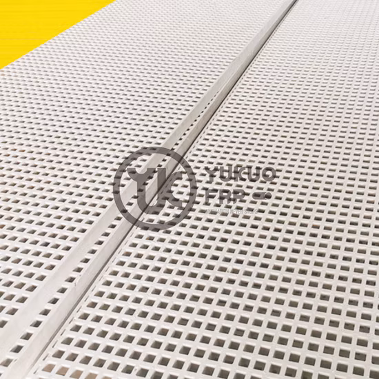 Prix ​​bon marché en fibre de verre FRP panneau moulé en plastique grille de plancher pour le bâtiment